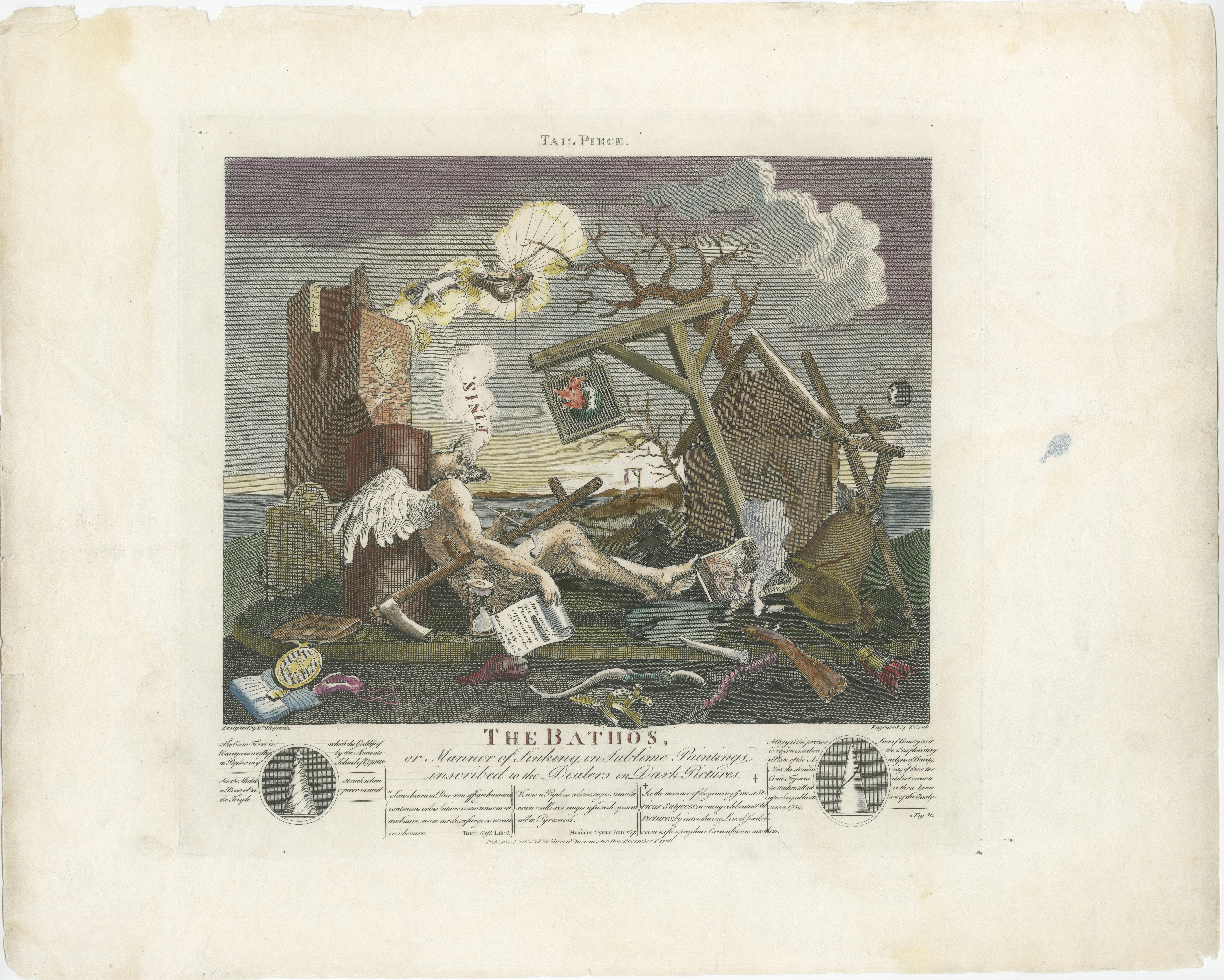 Hogarth : Le chef-d'œuvre des Bathos 1753, réédité en 1800 en vente 2