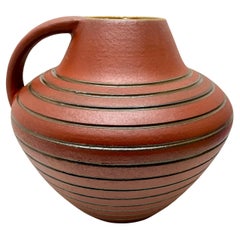 Höhr Vintage, Ceramic Vase with Handle Marked 741/24 W Germany