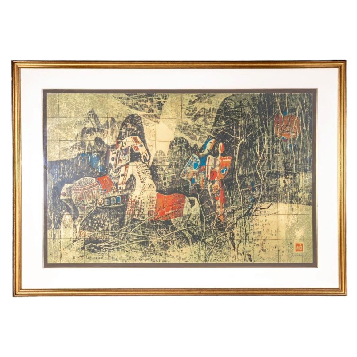 Hoi Lebadang (France/Vietnam, 1921-2015) Serigraph "Mysterieux Rendezvous" w/COA