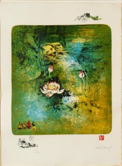 White Lotus Lithograph