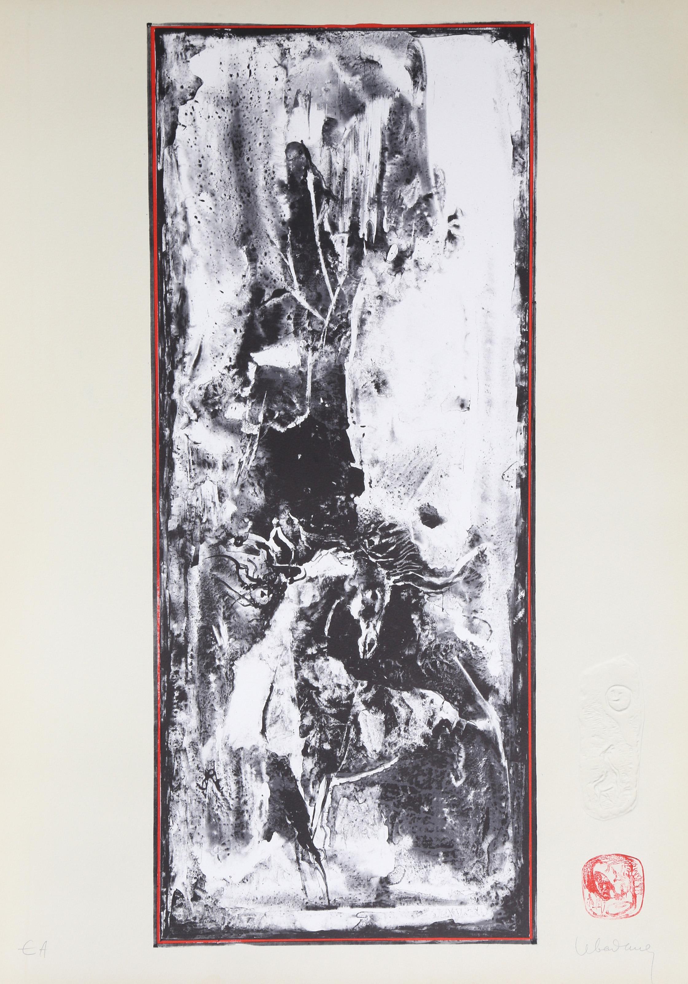 Lebadang (aka Hoi), Vietnamese (1922 - 2015) -  8 from the 10 Horses portfolio. Year: 1974, Medium: Lithograph with Embossing, signed in pencil, Edition: EA, Size: 30 x 21 in. (76 x 53 cm) 
