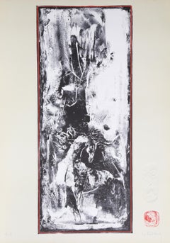 8 from the 10 Horses portfolio, Lithograph by Hoi Lebadang