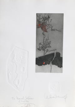 Autumn Tree Branch, Etching by Hoi Lebadang