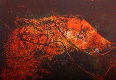 Burning Stallion, Lithograph by Hoi Lebadang