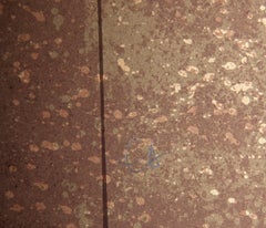 Carrying Fruit, Abstract Gold Leaf Screenprint by Lebadang aka Hoi