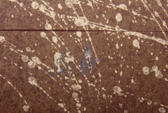 Dodo, Abstract Signed Screenprint with Gold Leaf by Lebadang (aka Hoi)