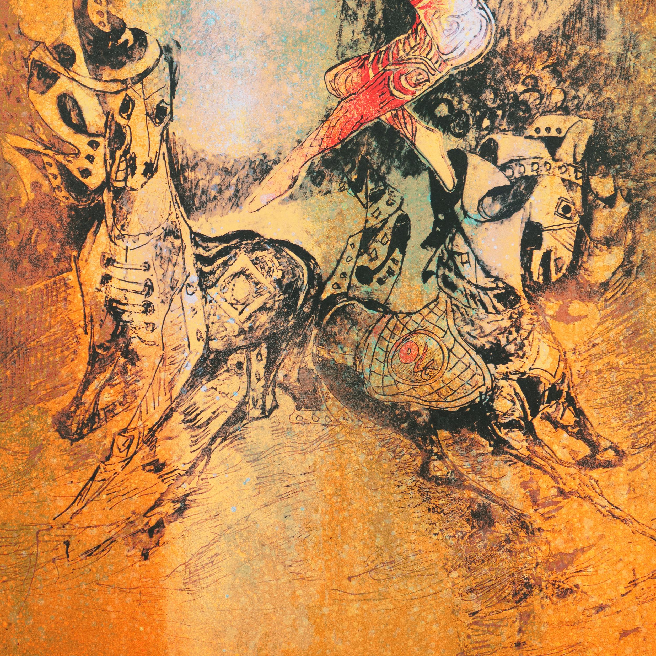 'Equestrian Actress', Modernism, Circus, Vietnamese, French, Horse, Acrobats For Sale 3