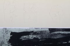 Fighting Horses, Lithograph with Intaglio Etching by Hoi Lebadang