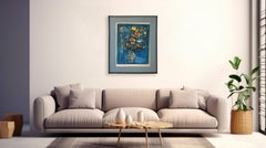 Hoi Lebadang " Naturaleza Muerta Floral " Litografía Prueba de Artista  Firmado y enmarcado