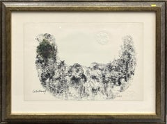 Horses, Signed and Numbered Abstract Lithograph by Hoi Lebadang