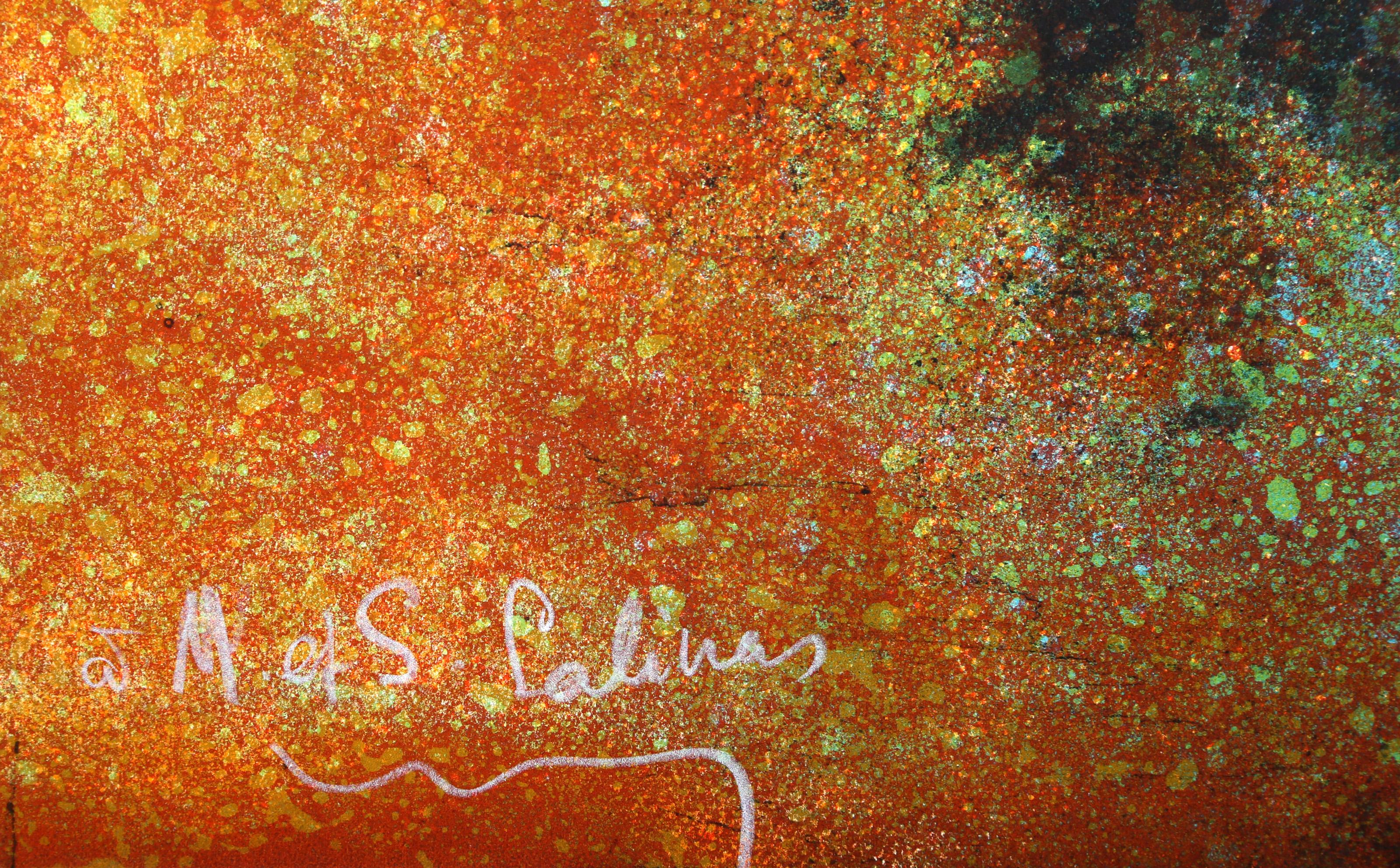 Horses with Sunset, Lithograph by Hoi Lebadang For Sale 2