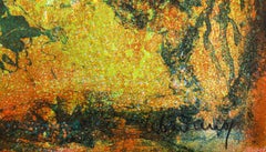 In The Woods, litografia astratta di Lebadang