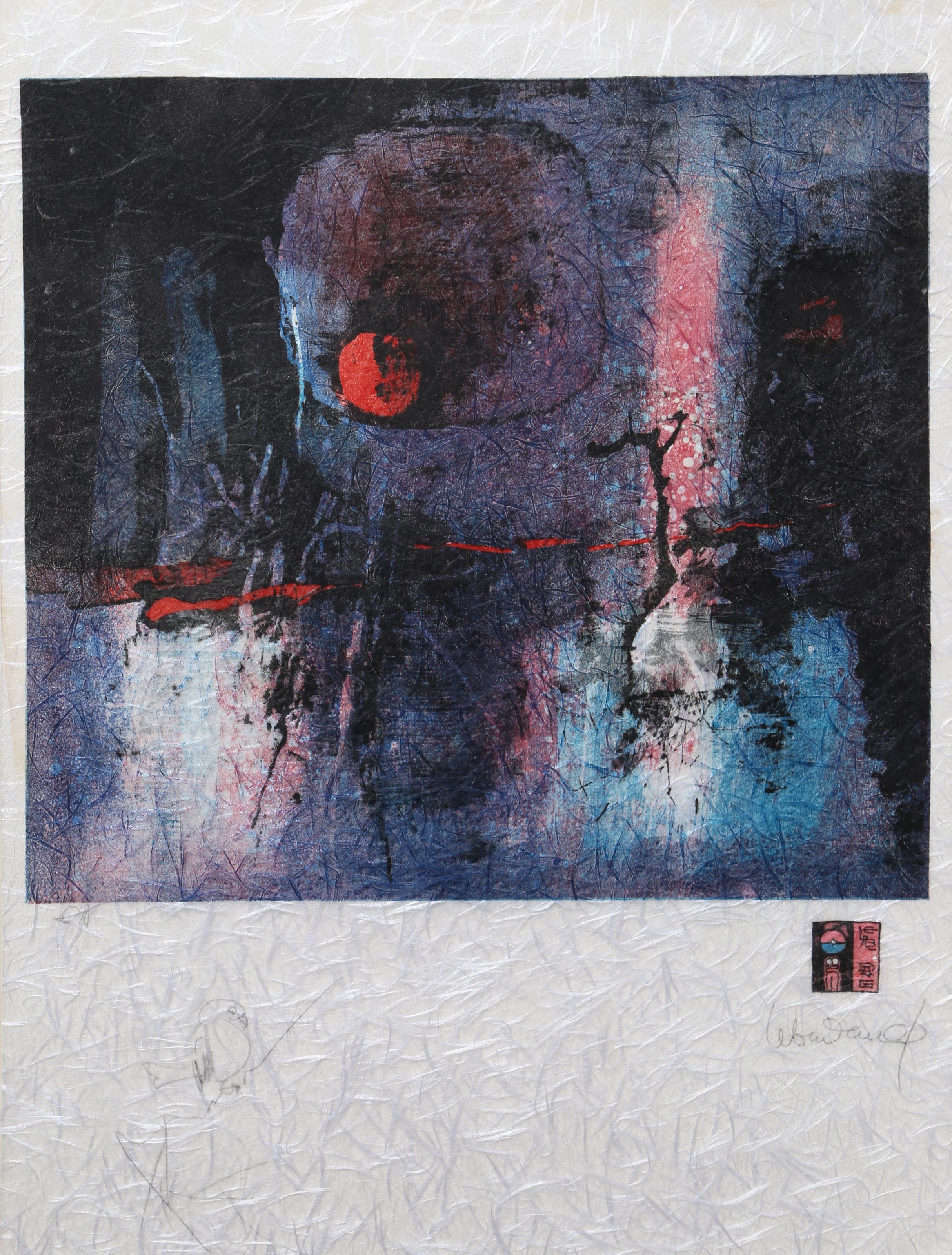 La Lune Mystere, Lithograph by Hoi Lebadang