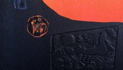 Landscape in Orange, Lithograph by Hoi Lebadang