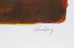 „Lumière Cassée“, signierte Lithografie im Stil des abstrakten Expressionismus von Lebadang (alias Hoi)