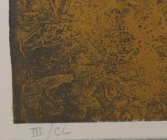 Nature Prays Without Words 4, Lithograph on Arches by Hoi Lebadang