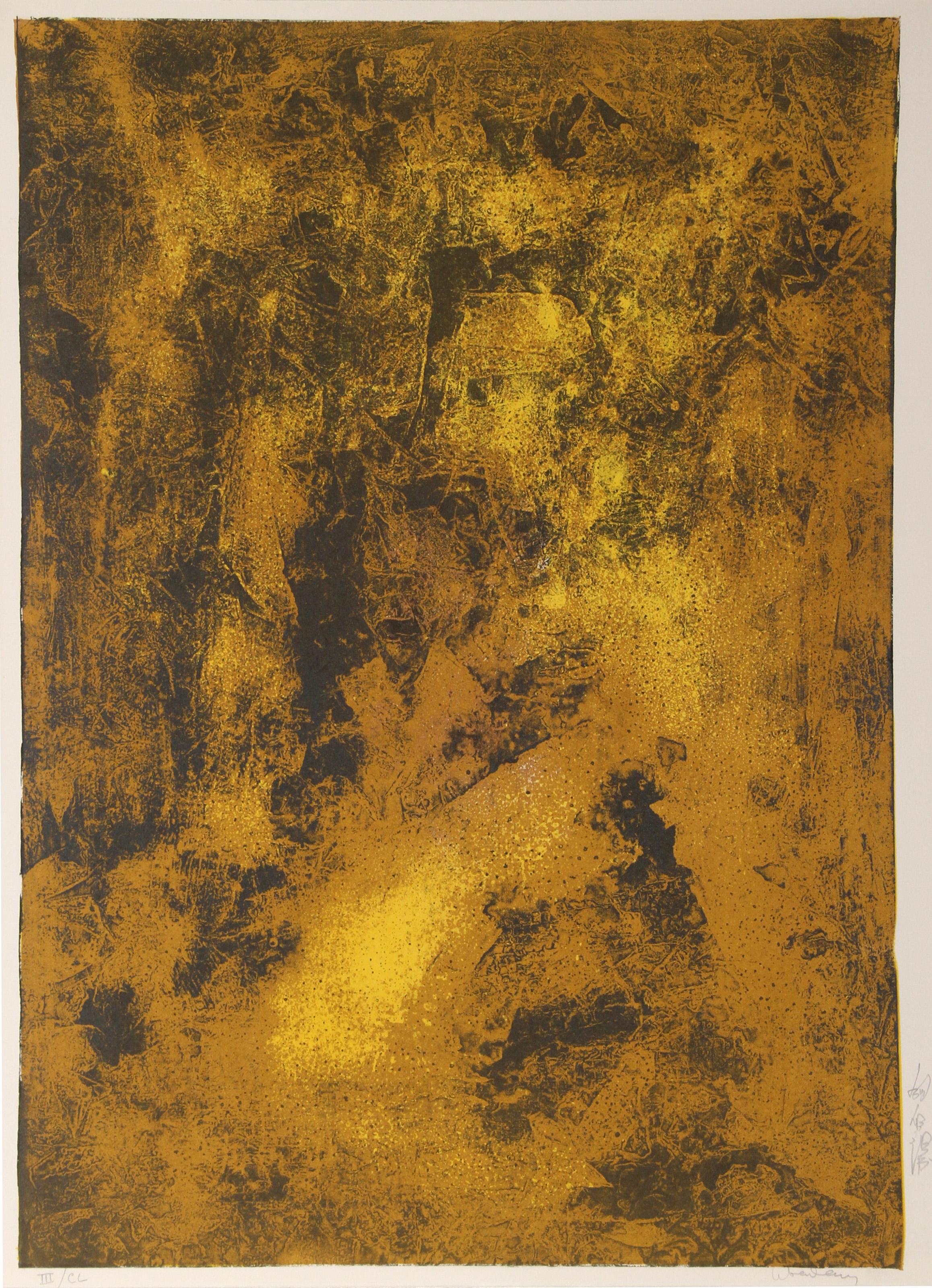 Lebadang (aka Hoi), Vietnamese (1922 - 2015) -  Nature Prays Without Words 4. Year: 1967, Medium: Lithograph on Arches, signed and numbered in pencil, Edition: III/CL, Size: 30  x 22 in. (76.2  x 55.88 cm) 
