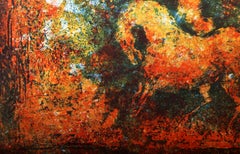 Riding Horseback durch die Wälder, Lithographie von Hoi Lebadang