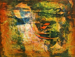 River Landscape, Lithograph by Hoi Lebadang