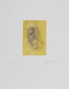 Seated Woman Looking Back, Etching by Hoi Lebadang