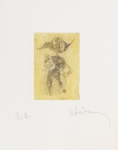 Standing Woman, Etching by Hoi Lebadang