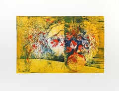 Still Life in Yellow , Lithograph by Hoi Lebadang