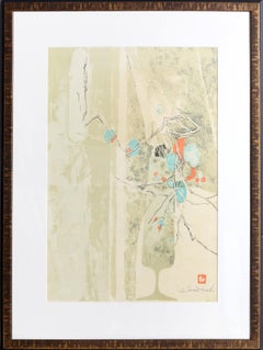 Still Life with Branches, Lithograph by Hoi Lebadang
