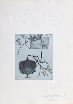 Tree in Interior, Etching by Hoi Lebadang
