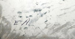 Untitled - Boat at Docks, Lithograph with Intaglio Etching by Hoi Lebadang