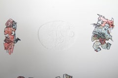 Untitled - Figure Studies II, Lithograph with Intaglio Etching by Hoi Lebadang