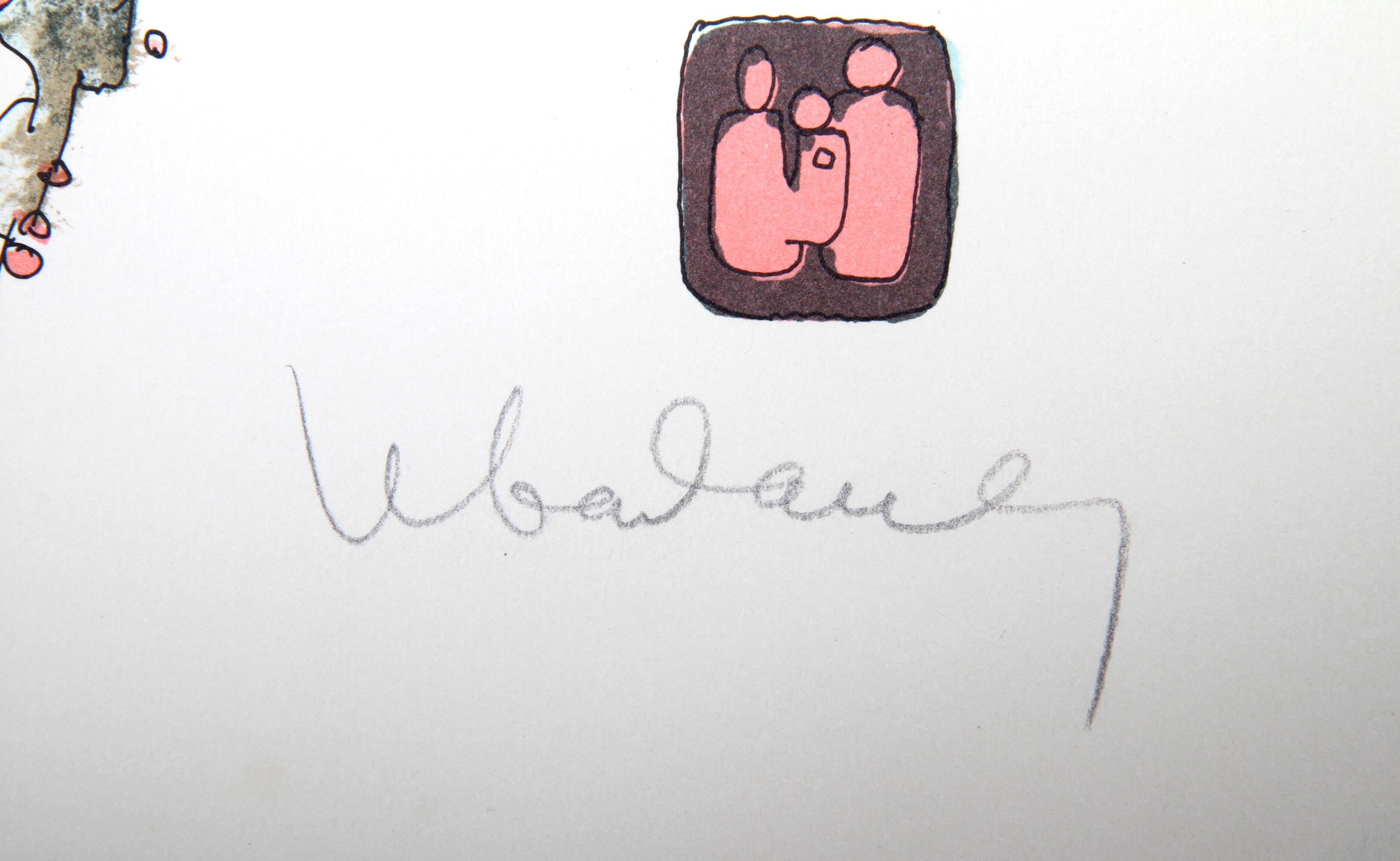 Ohne Titel – Figurenstudien II, Lithographie mit Intaglio-Radierung von Hoi Lebadang im Angebot 3