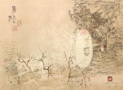 Sans titre - Trees, lithographie avec gravure en taille-douce par Hoi Lebadang