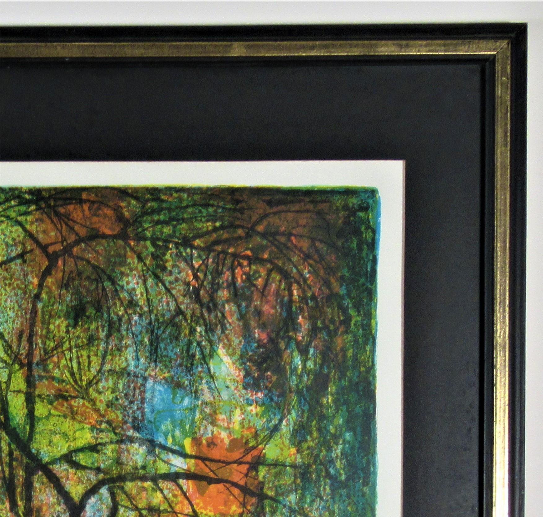 Vase de Fleurs - Black Still-Life Print by Hoi Lebadang