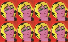 Faccia impertinente Qajar con cappello - Stampa, Stampa digitale a getto d'inchiostro su tela