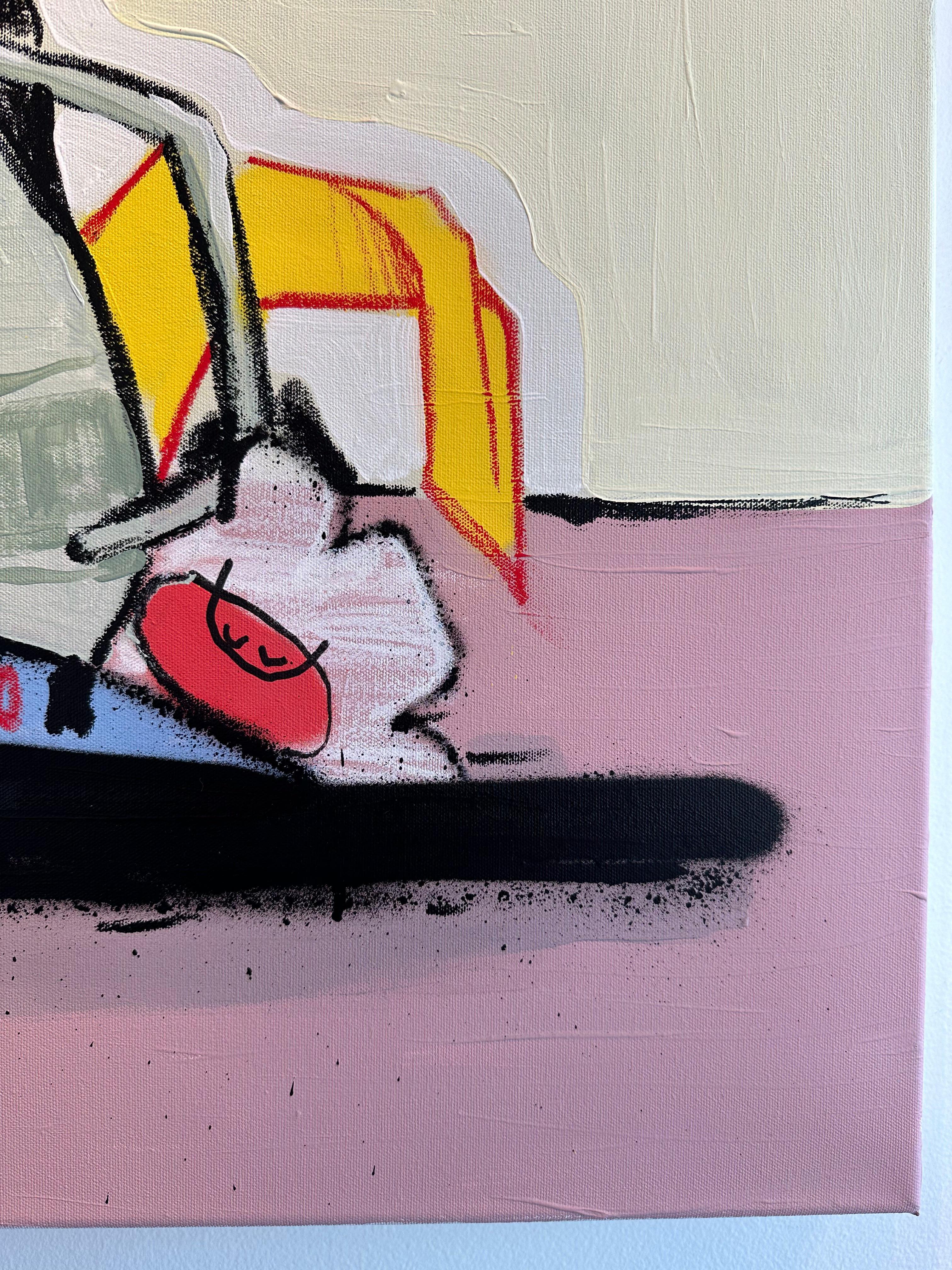 En realidad Unidad - Figurative Painting Beige de Hoker One