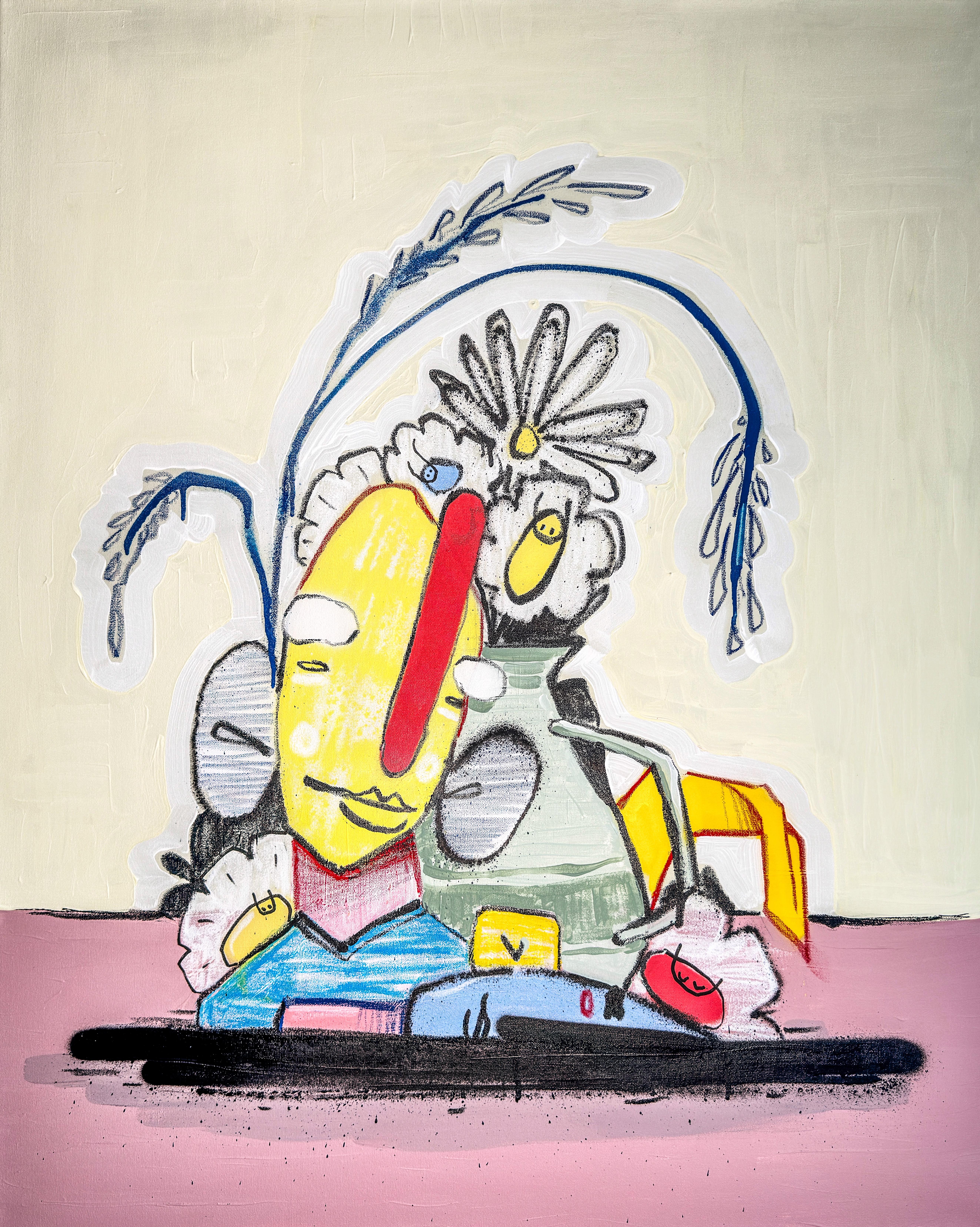 Figurative Painting de Hoker One - En realidad Unidad