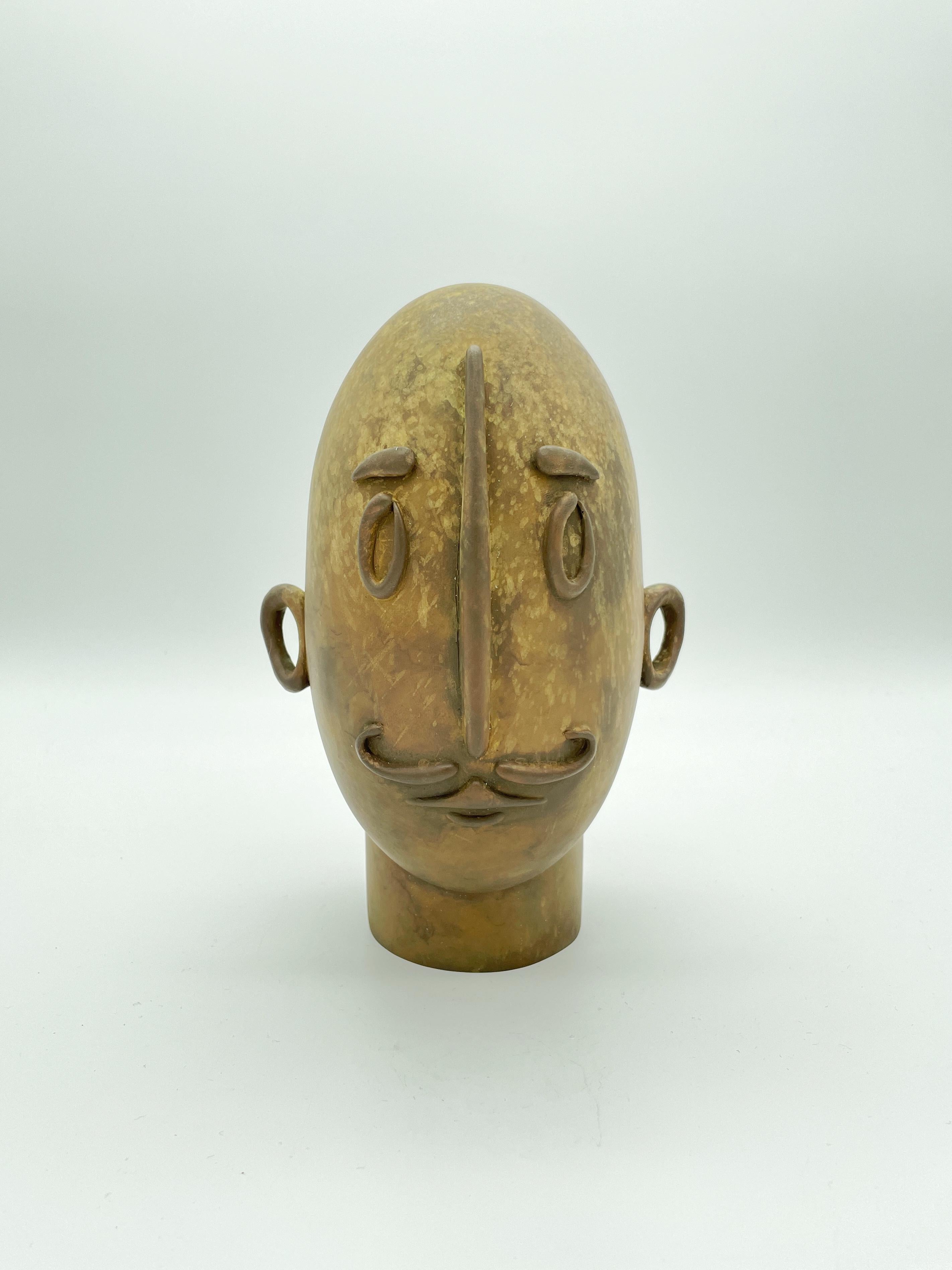 Hoker One Figurative Painting - Heavy Head Brown