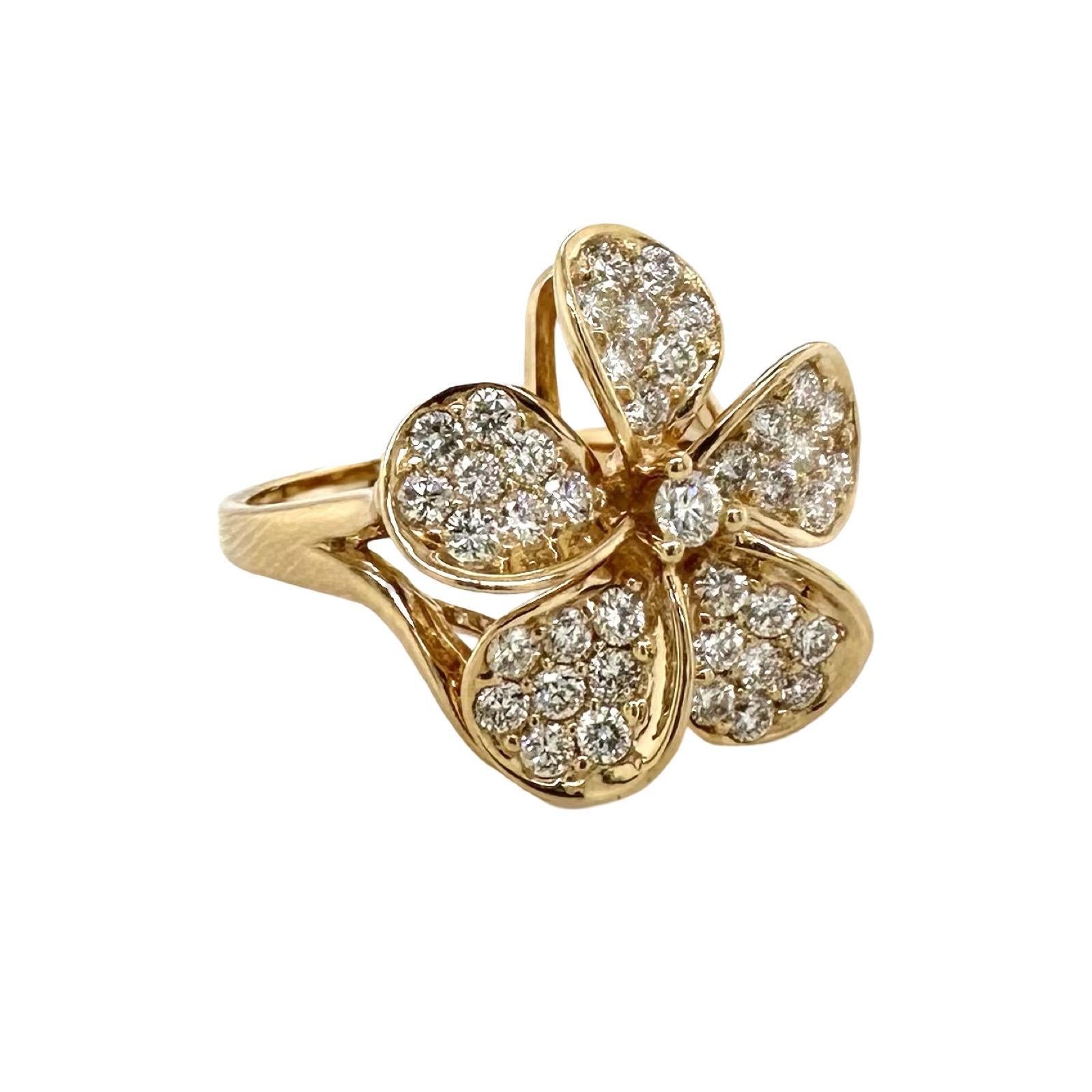 Brand: Hoku
Collection: Plumeria
Material: Yellow Gold
Metal Purity: 14k
Earring Carat Weight: approx. 1.7 carat
Ring Carat Weight: approx. 0.85 carat
Total Item Weight (grams): 12.4
Ring Size: 6 (can be sized!)
Condition: 4