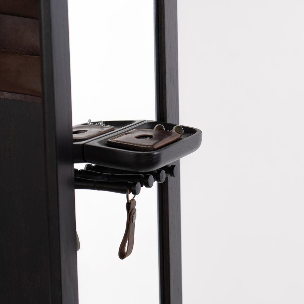 Moderne HOL Full-length Mirror Organizer Long Rectangular Noir en vente