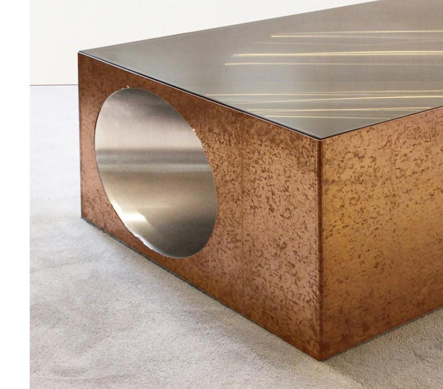 Modern Hol-Low Table by Christian Zahr For Sale