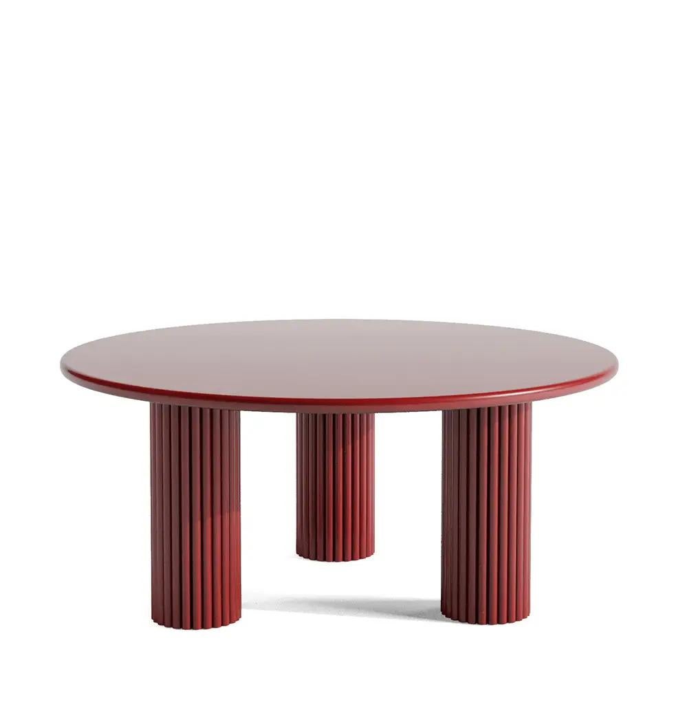 Mid-Century Modern Table basse HOLA Triple Set Claret Red par Hermhaus en vente