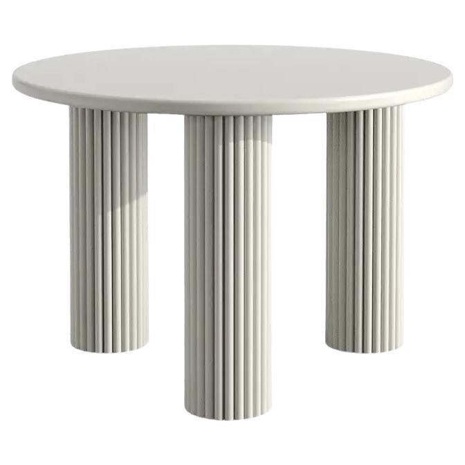 Table basse HOLA gris clair de taille moyenne par Hermhaus