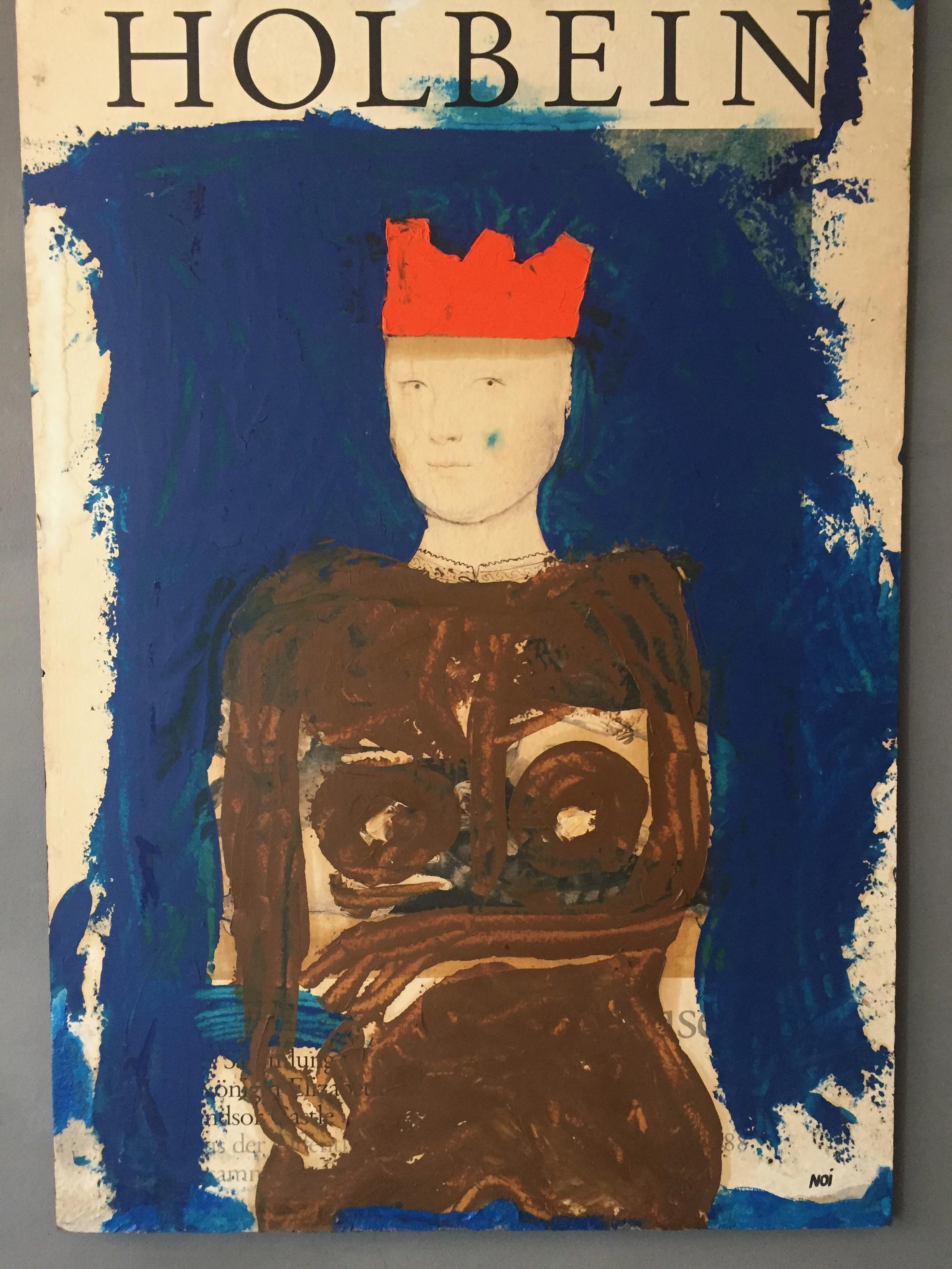 Holbein Exhibition Poster on wood board, spatular technic and painted by Staab. A great example of Staabs remix series with Kings and Queens. Everyone is a Queen/King for his/hers own reality - therefor we are all Kings and Queens.

M.F.Staab