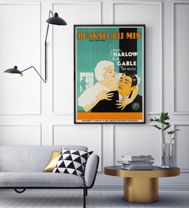 'Hold Your Man' Original Vintage Movie Poster by Eric Rohman, Swedish ...