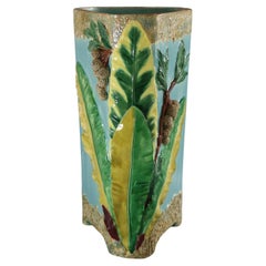 Holdcroft Majolica Banana-Leaf Stick Stand