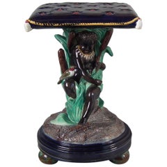 Holdcroft Majolica Figural Garden Seat