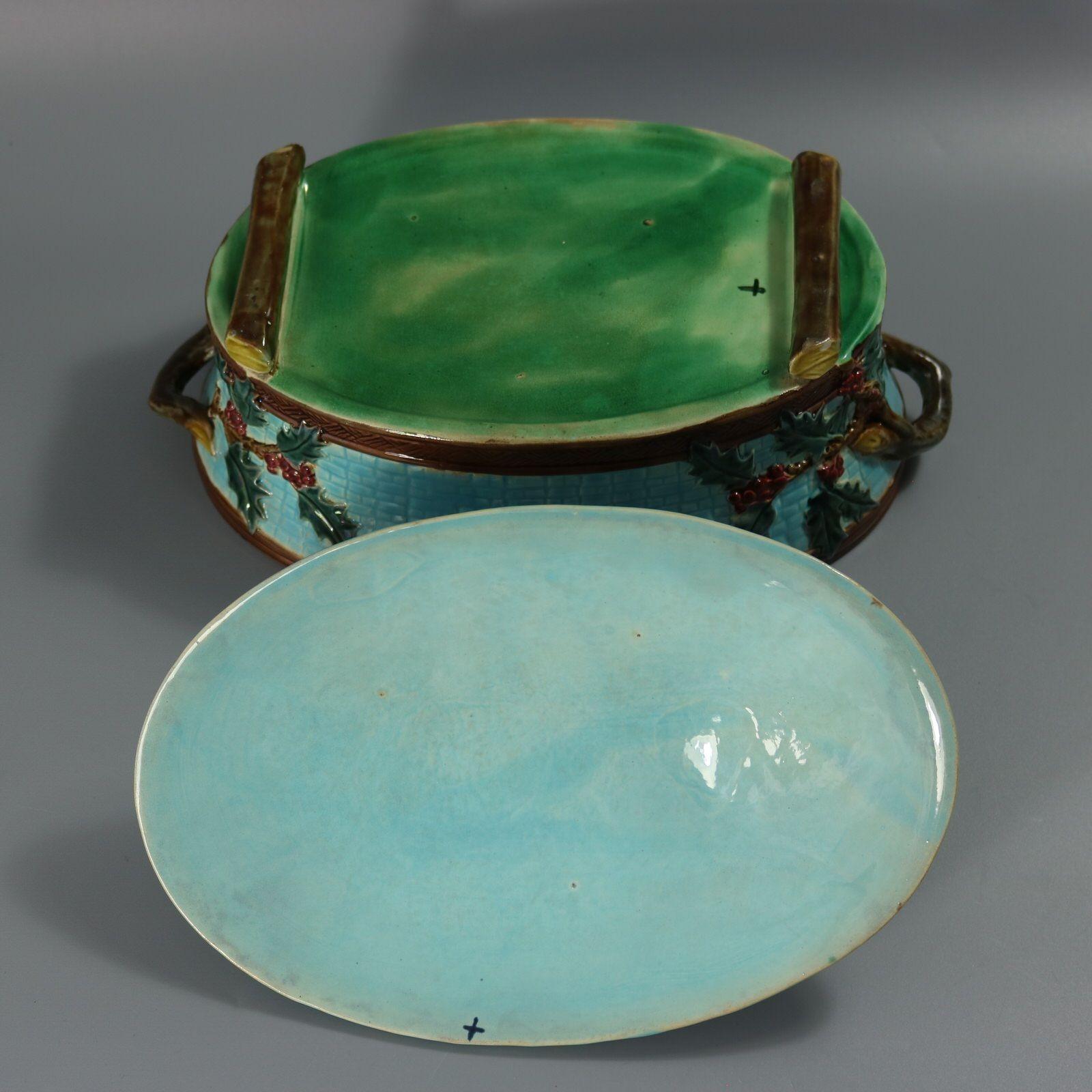 Holdcroft Majolica Fox And Goose Game Pie Dish For Sale 9