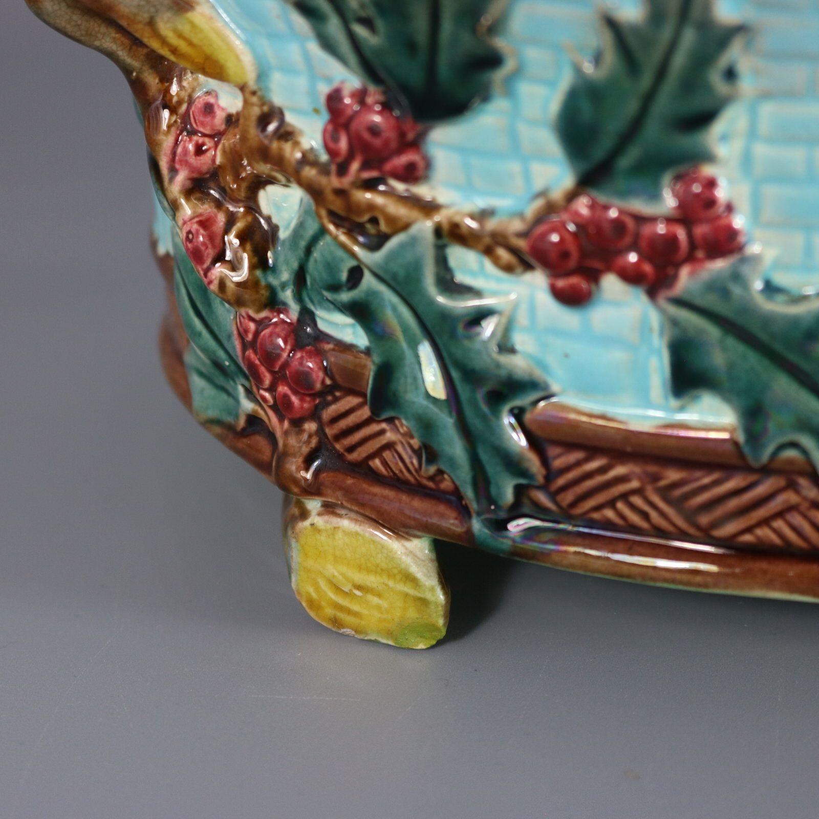 Holdcroft Majolica Fox And Goose Game Pie Dish For Sale 11