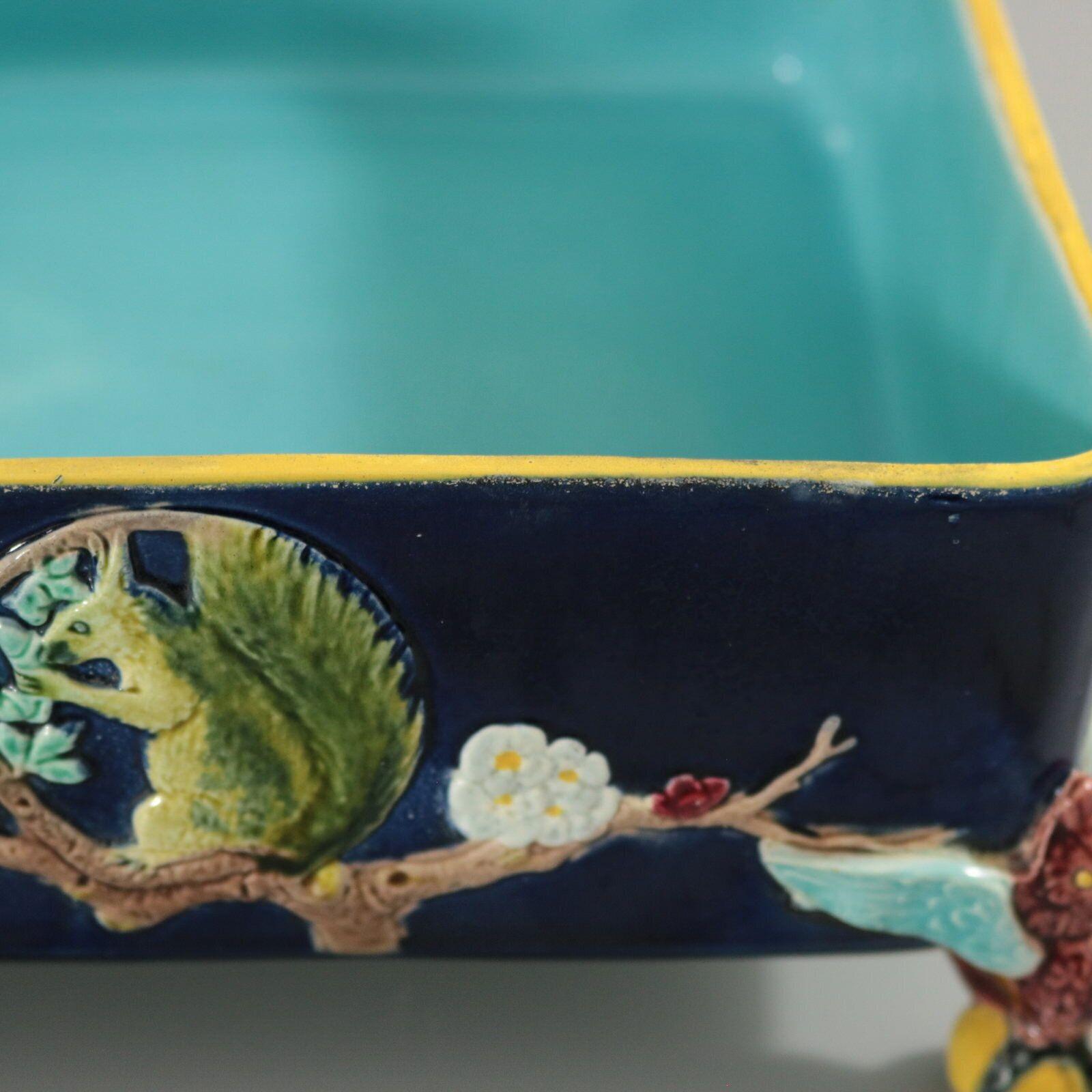 Holdcroft Majolica Square Box and Cover For Sale 15