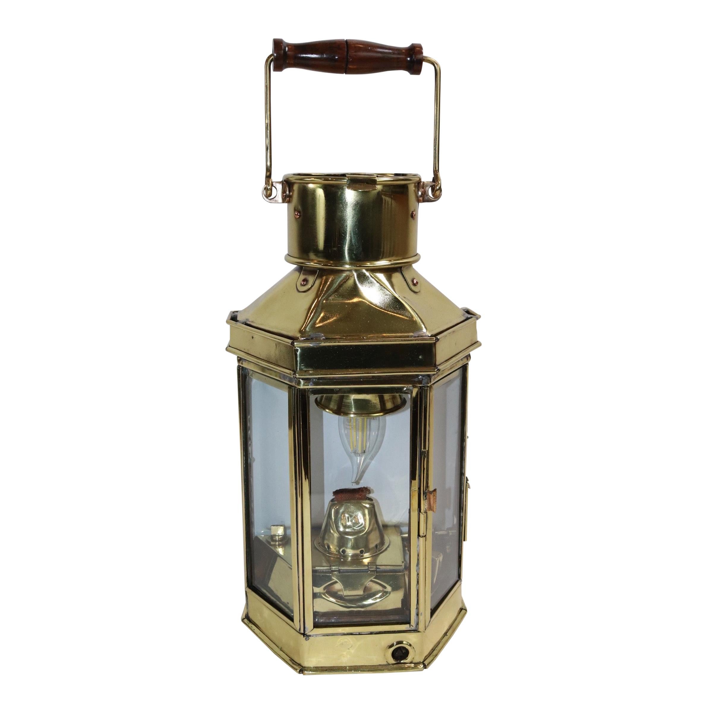 Holder Stroud Brass Boat Lantern For Sale
